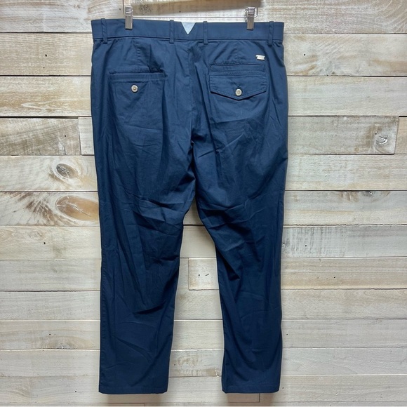 Nike Pants Men 38x30 Blue Dri Fit Straight Leg Chino Casual Workwear Office Golf - Picture 1 of 11